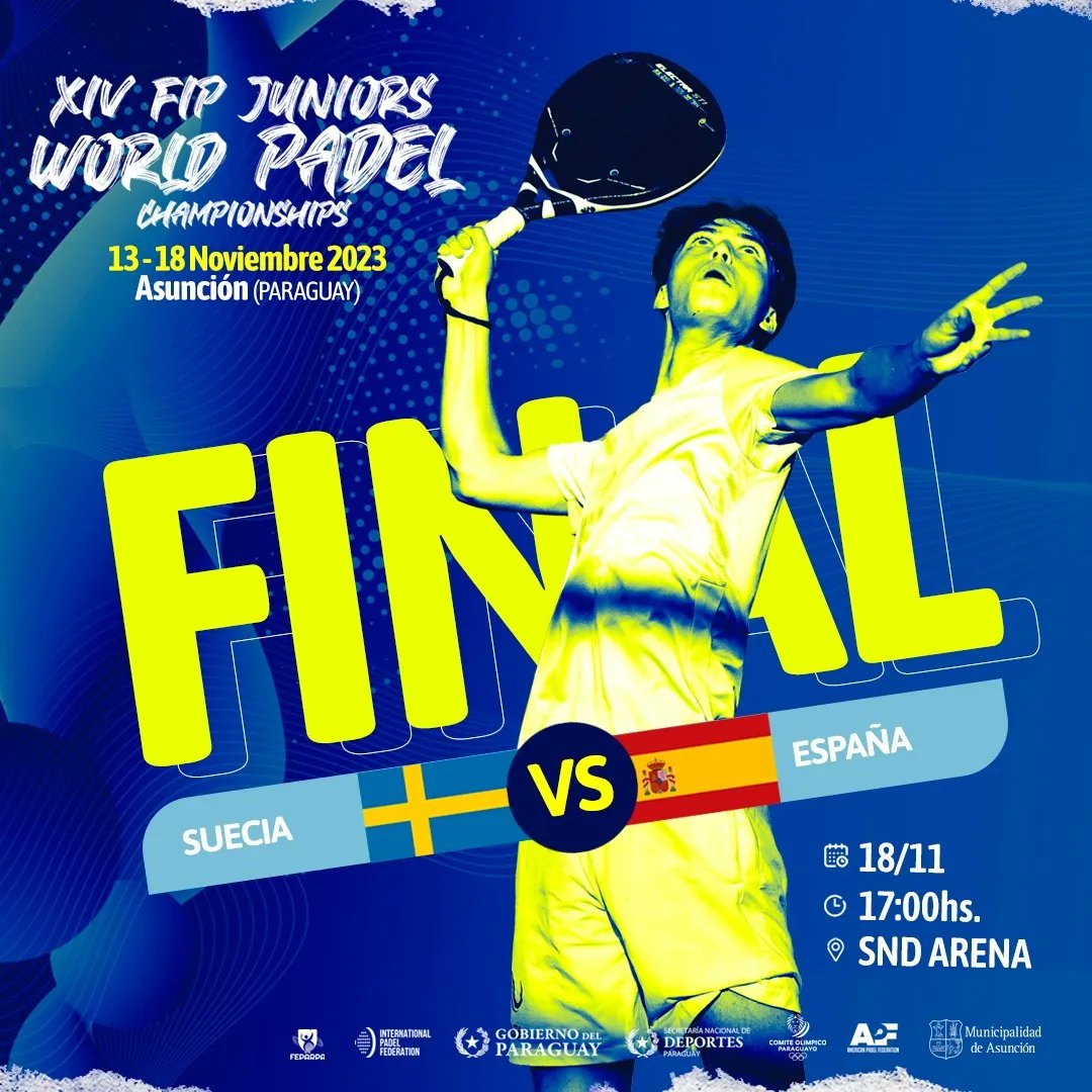 PadelJunior2023's tweet photo. Llegó el momento al que todos aspiran llegar🤯
El partido que todos quieren jugar🤩 
A un paso de la gloria mundial 🥳
Los finalistas están listos😎
Que gane el mejor💪🏻

🙋🏼🙋🏼🇸🇪 vs 🇪🇸🙋🏻‍♂️🙋🏻‍♂️
🙋🏻‍♀️🙋‍♀️🇪🇸 vs 🇦🇷🙋‍♀️🙋🏼‍♀️

#JWPCAsu2023 #PadelFIP #Pádel https://t.co/VTp3zOhX5s