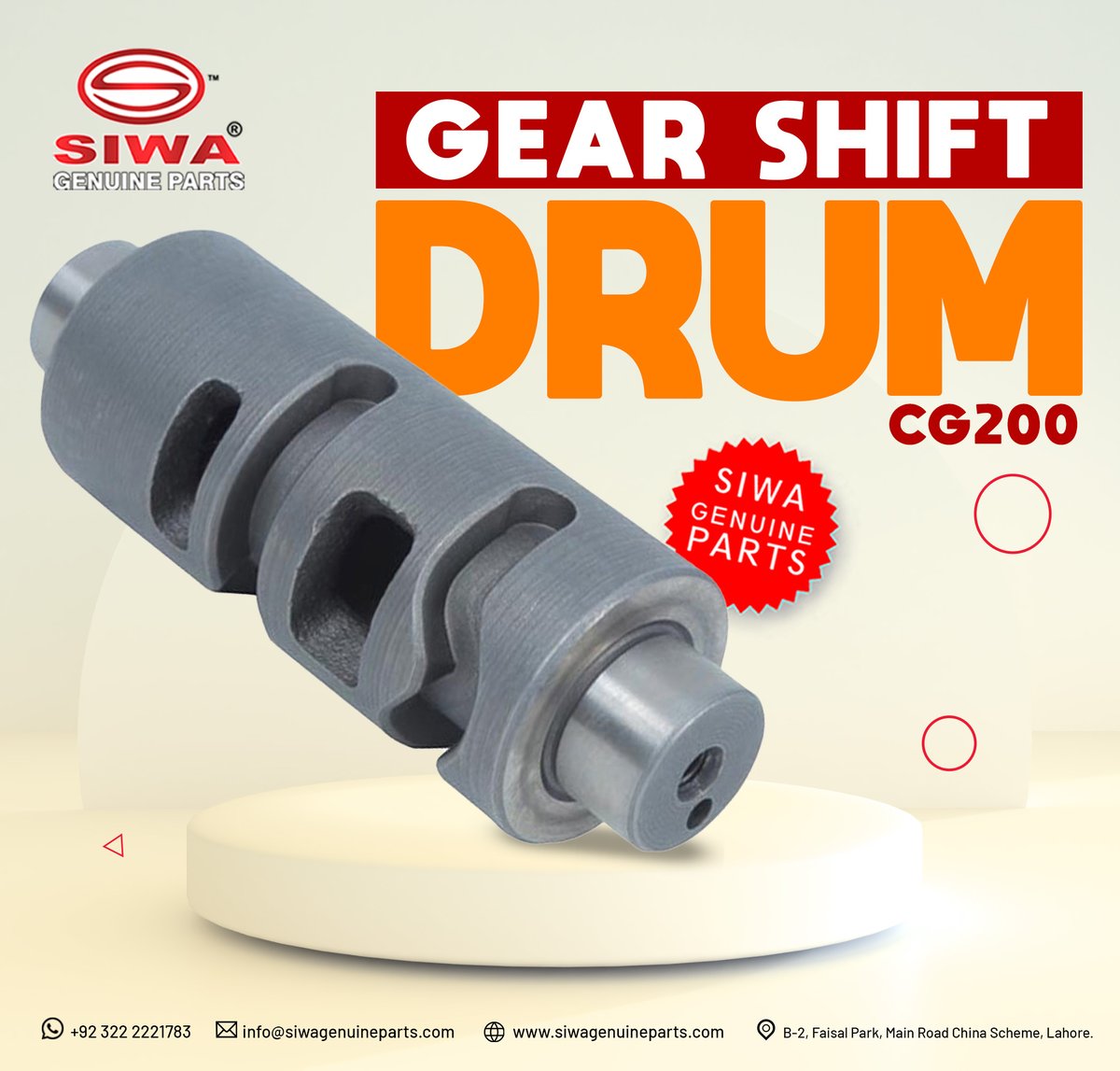 SIWA24062823's tweet photo. GEAR SHIFT DRUM CG200
#parts #GenuineParts #siwa #relaibal #industry #No1 #autoparts #bestquality #rikshawparts #200cc #StandWithKashmir #twothousandtwentytwo #technology #vehicle https://t.co/d22UA0Qh1i