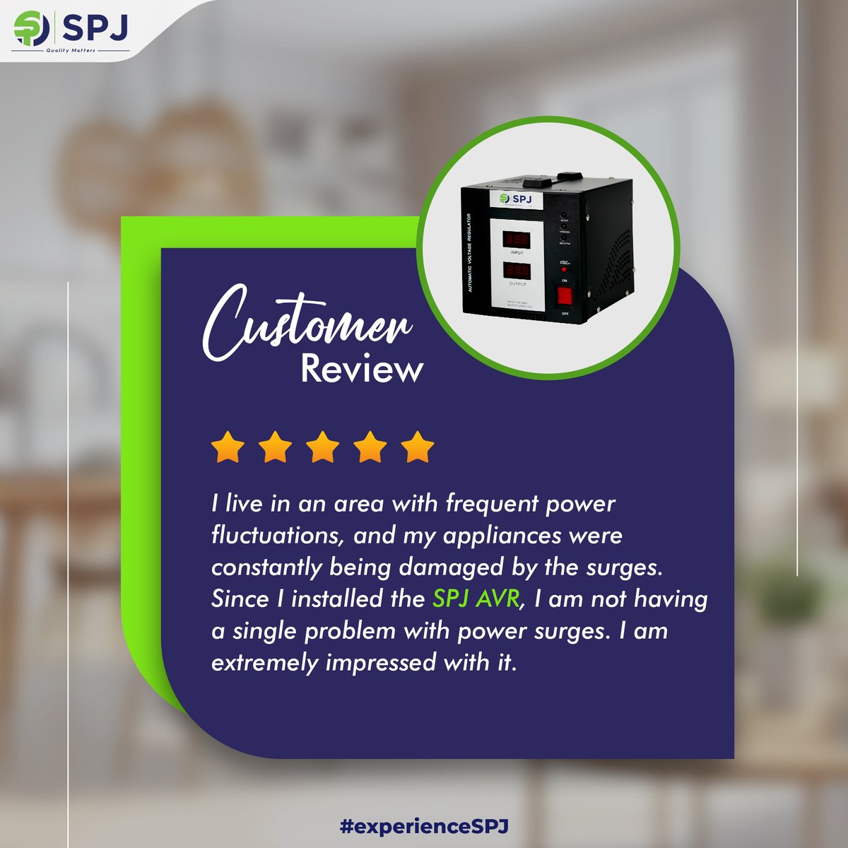 Thank You for Your Incredible Review!
.
.
.
#spj #spjelectronics #electronics #voltageregulator  #RegisterToVote #SAvsAUS #ActiveLifestyle #KonkaLive #Cassie #SAelections24