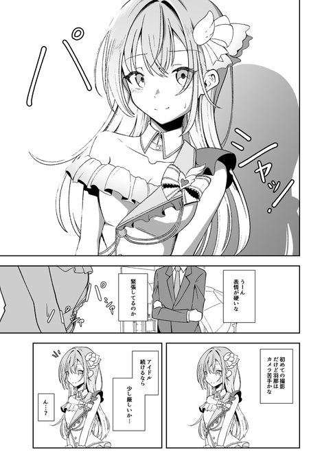 コメティックのプロデュースで鈴木羽那がどれだけヤバいかという漫画。 