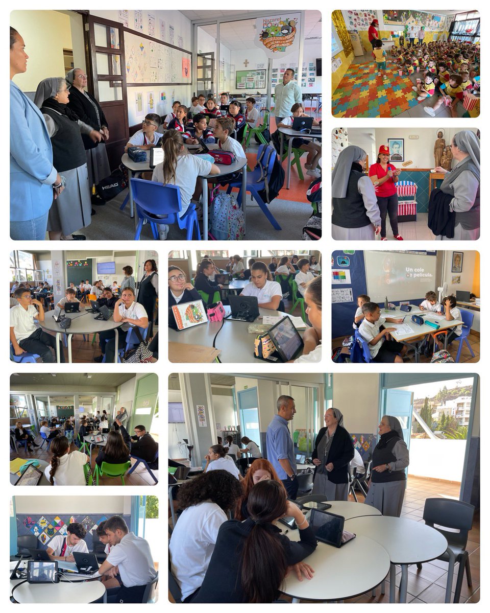MHSFNazaret's tweet photo. El viernes se inicia la semana de Proyecto “Un cole de película”. Profesorado expectante de la respuesta de los niños. Todo a punto #NazaretFamilia https://t.co/QTj7w4BpdK