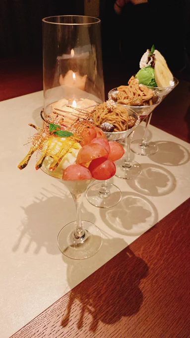 締めパフェ 