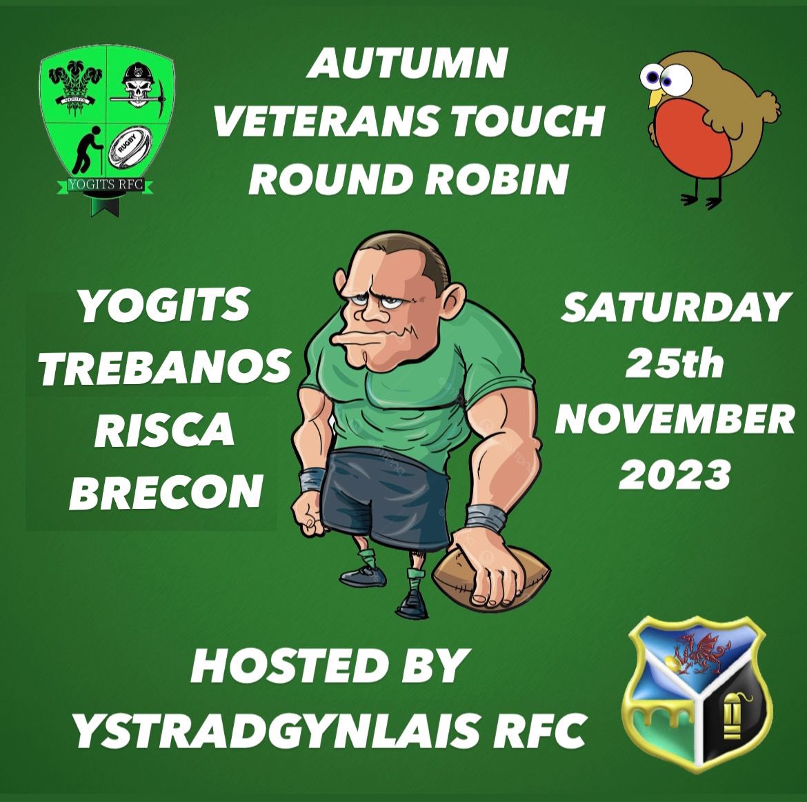 Next Up: The Veterans Touch side host a round robin includng @RiscaVets , @BaabaasBrecon and @BanosOldBoys at @ystradbluesrfc next saturday