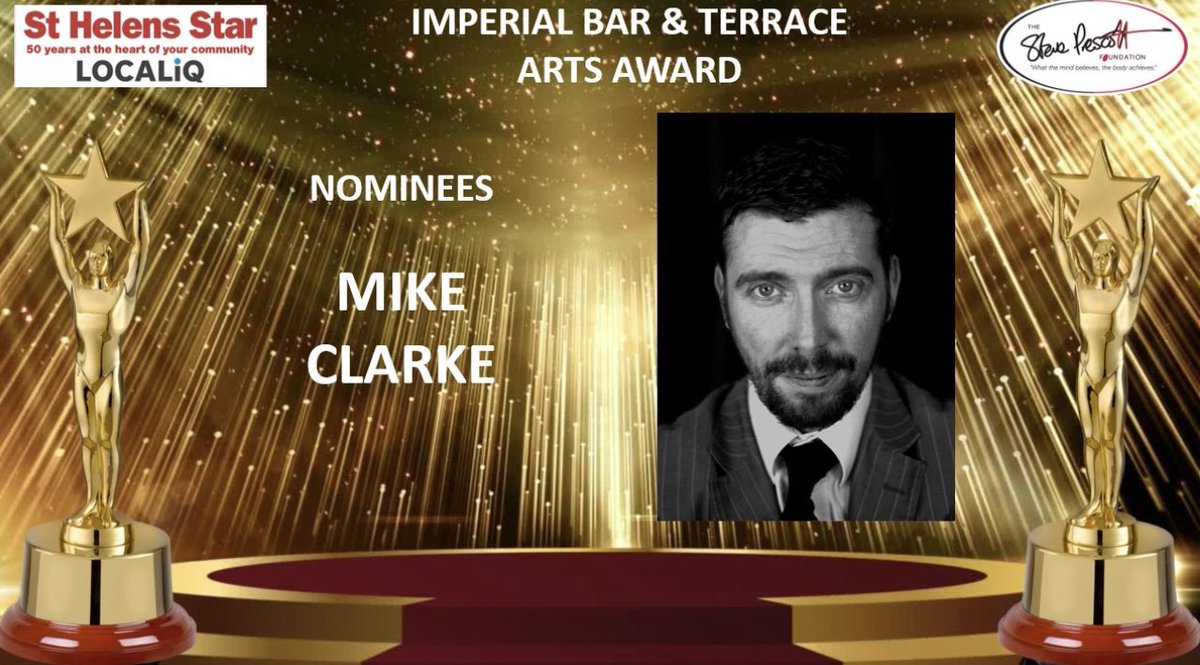 prideofsthelens's tweet photo. Here are the Final Three Nominees for this years
@ImperialBar1 ARTS Award!
@MikhailGroup
@prideofsthelens
Mike Clarke
Jamie Stockley
Dom Cummings
#Timebeproud #StHelens
@sthelensstar https://t.co/jatgoHUY7r