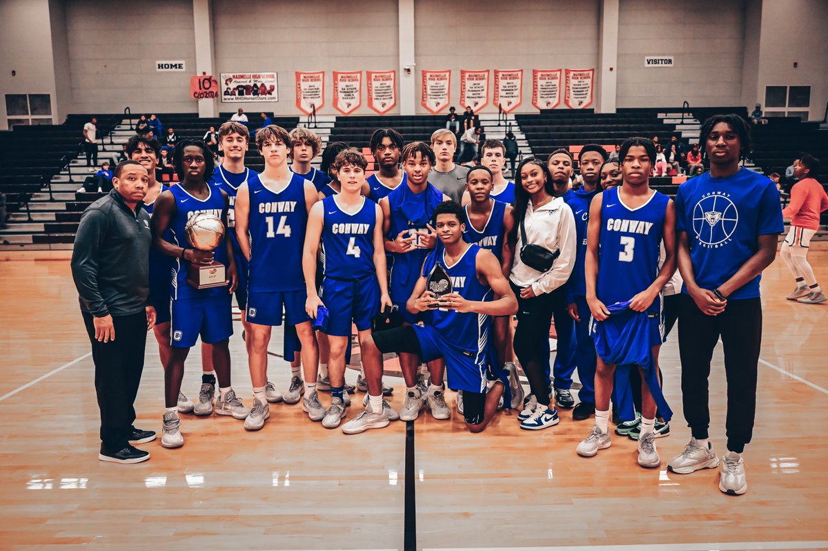 CrunkdOutEnt's tweet photo. 🔥🔥 Da Matchup Showcase 🔥🔥

Congratulations to Conway @WampusCatBoysBB on their victory here at the showcase. The cats pulled away late in the second half to top the Trojans as day 1 kickoff at Da Matchup showcase. https://t.co/ju3BYEk2F9