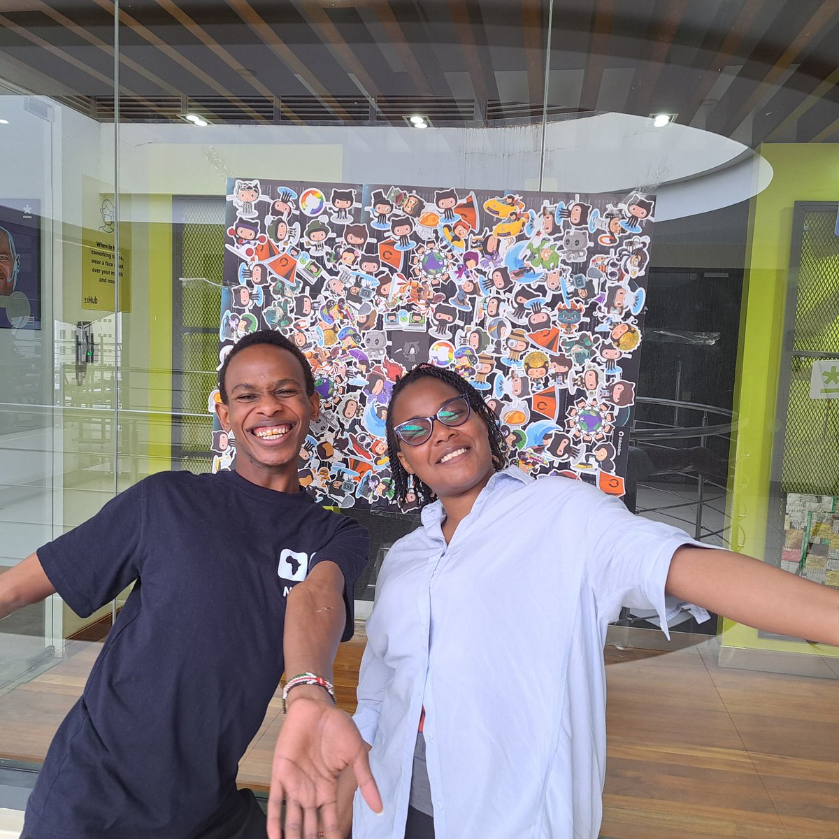 osca_nairobi's tweet photo. We are all glam with cool stickers thanks to @github @GitHubEducation π€©π€©
#BeyondHacktoberfest #opensource https://t.co/TqaRzRV9Rv