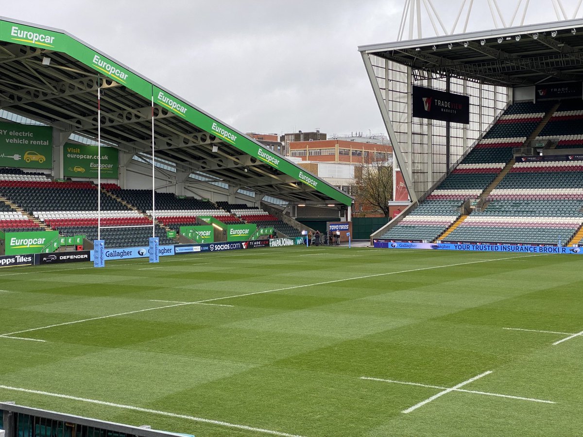 ⁦@MattioliWoods⁩ welford road pitch looks amazing 🤩, looking forward to 🐯v 😇, hope to hear the roar from fans #Tigersfamily