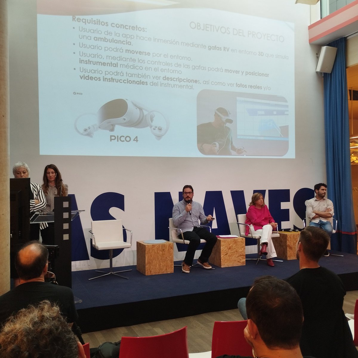 <a href="/HelenaOrtizGil/">Helena Ortiz</a> <a href="/TecherTeam/">TecherTeam</a> <a href="/GVAlabora/">GVA LABORA</a> <a href="/NexTraining/">August Kincaid</a> <a href="/floridauni/">FloridaUniversitaria</a> <a href="/nextrainingTI/">Nextraining</a> <a href="/LasNavesCOLLAB/">Col·lab</a> <a href="/CIDA_gva/">CIDA-Centro de Innovación Digital Avanzado para FP</a> ¡Ojo! Uno de los trabajos que tiene que hacer el alumnado es el interior de una ambulancia, por ejemplo. 

A modo de simulador, se utiliza para entrenar competencias.

Conclusiones: este tipo de proyectos saca al alumnado de las aulas y les pone en el mundo real, mejor preparado.