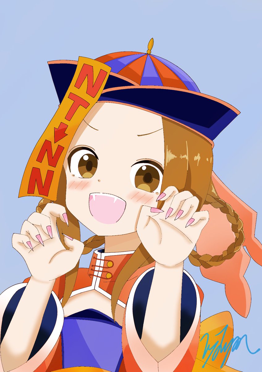 #絵描きになった流れ 
友達に誘われTwitterを始めイラストを投稿し始めた。
⬇️
最初はあまりイラストが伸びなかった。
⬇️
ある日、からかい上手の高木さんに出会い高木さんを描きたいと思い自己流で描き方を勉強した。
⬇️
高木さんをたくさんの方に見て貰えるようになりメインに描くようになった。