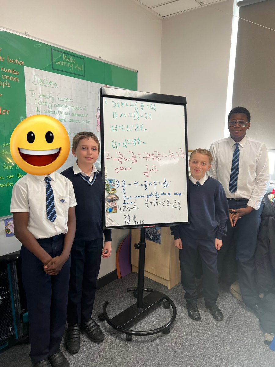 We had some confident mathematicians who wanted to show the rest of the class how to problem solve 👏🏻👏🏻 <a href="/GoresbrookSc/">Goresbrook School</a>