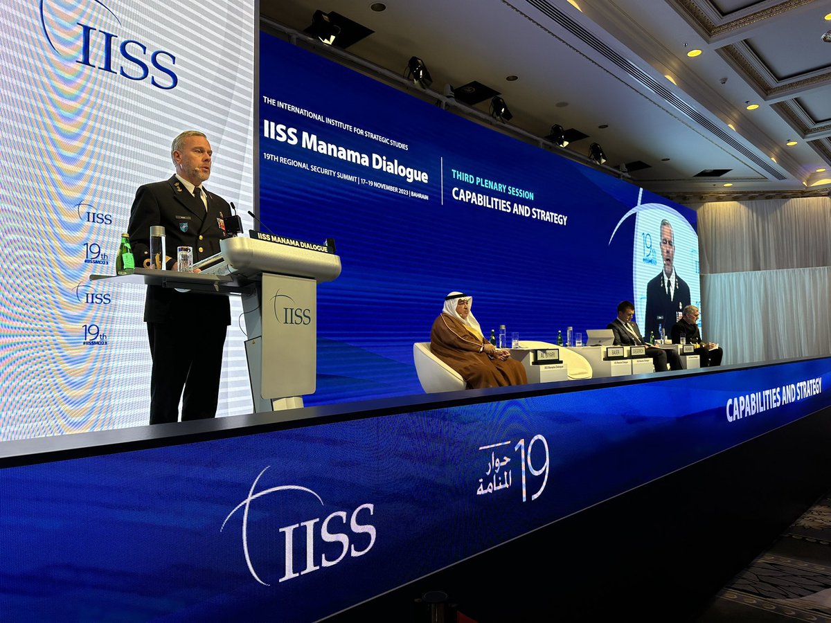 The tectonic plates of power are shifting. We all have a stake in upholding the rules-based int. order. 

Military cooperation strengthens deterrence for all parties involved.

That is why <a href="/NATO/">NATO</a> is reaching out to deepen Partnerships in its southern neighbourhood.

#IISSMD23