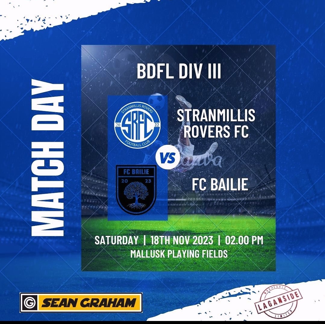 StranRoversFC's tweet photo. Rovers return back to home comforts of Mallusk as we play host to FC Bailie, looking to maintain our unbeaten record with a win that would see us go 🔝

⌚KO 2pm
🏟 Mallusk Playing Fields 

As ever all support is welcome and Up The Rovers 🔵⚪

@seangrahambets https://t.co/41nze8xP1y