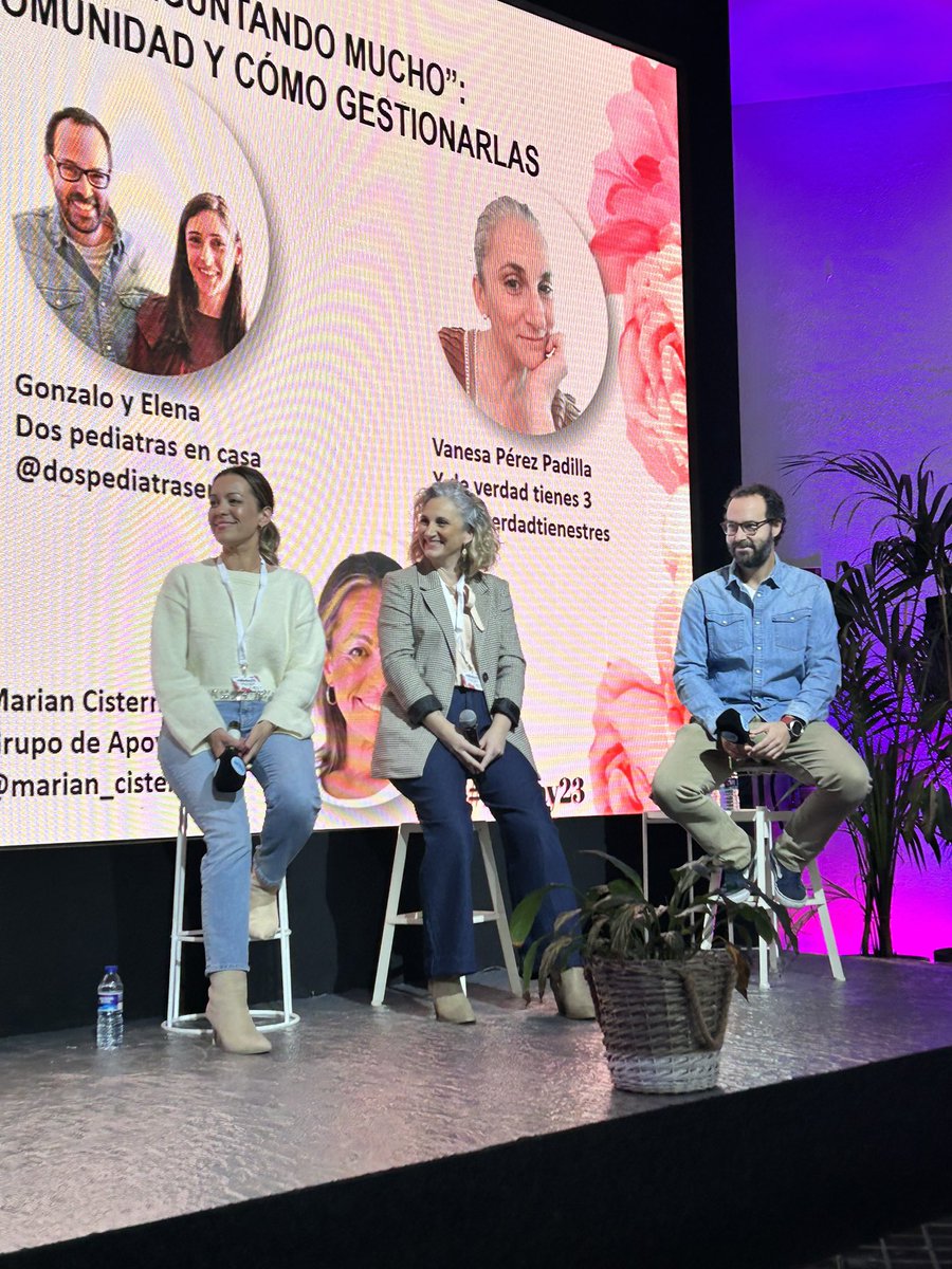 Mesa 3 Tener una comunidad y cómo gestionarla 
<a href="/deverdadtienes3/">Y de verdad tienes 3 💚💙</a> <a href="/2PediatrasNCasa/">Dos Pediatras en Casa</a> <a href="/MarianCisterna/">💖 Marian Cisterna</a> 
#Mbday23