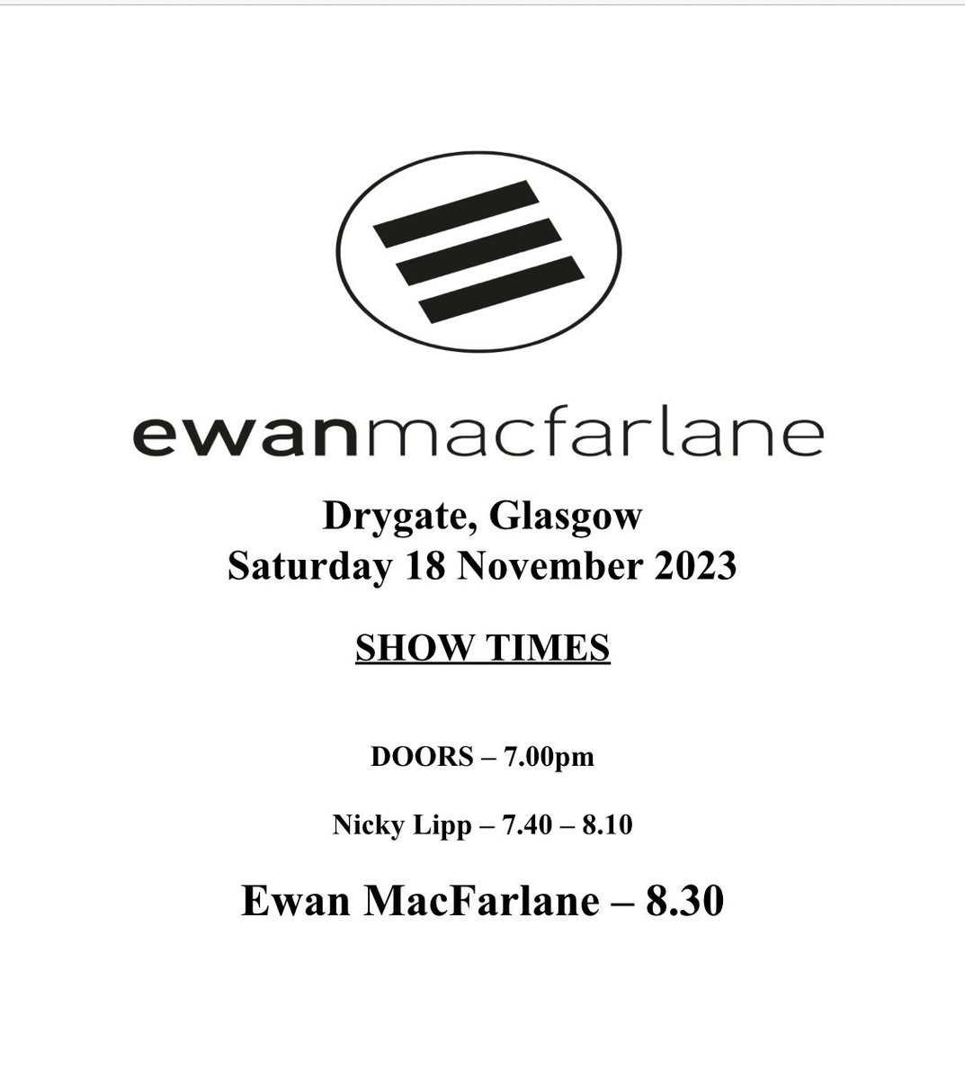 TONIGHT we’ll be taking over Glasgow - limited tickets left grab them before they’re gone don’t miss out 🔥💯 ticketmaster.co.uk/event/36005F17… @regularmusicuk @drygate @WhatsOnGlasgow @GlasgowMusicNet @Glasgow_Live