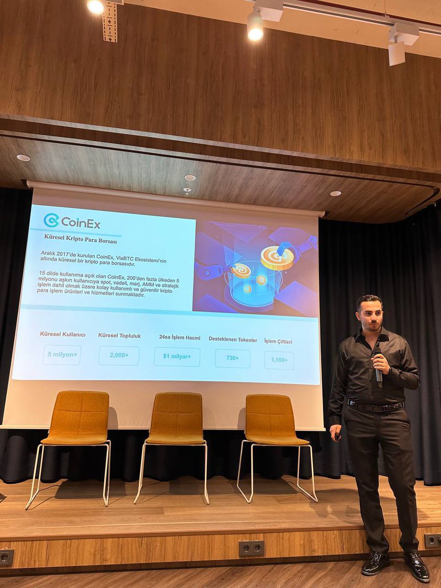 🚨Our event started with the presentation from Coinex. 🤩 🕺<a href="/coinexcom/">CoinEx Global</a> 

📍 Han Space Piyalepaşa