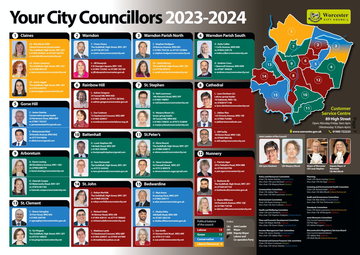 Most up to date poster of City Councillors in by area in Worcester. We are proud to see 13 seats are represented by Labour Councillors. 🌹
#worcesterlabourparty
#youaskwedeliver