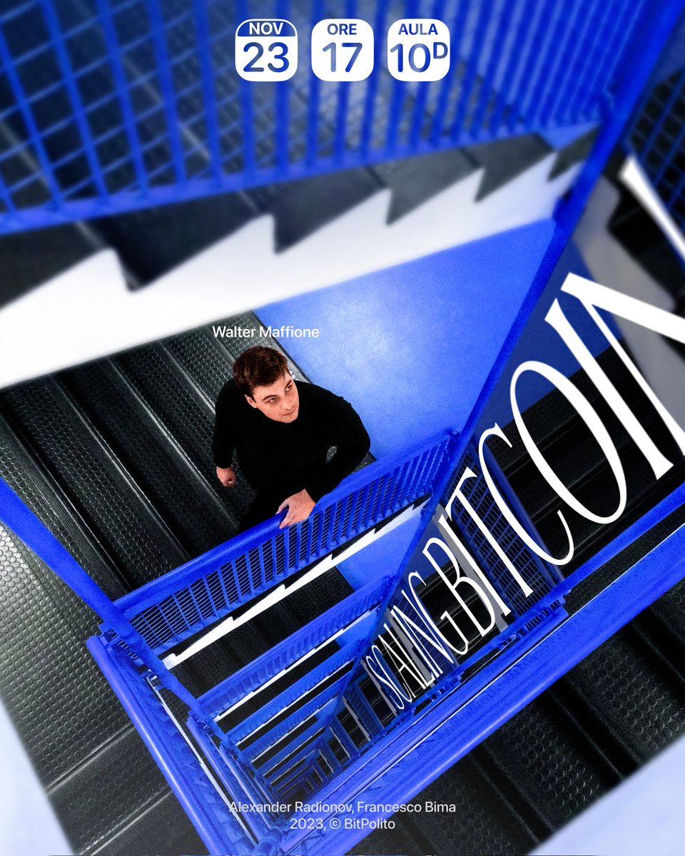 🚀 23.11・Scaling Bitcoin

Walter Maffione — sviluppatore Lightning Network e AI, ex team leader di R&amp;D in BitPolito — parlerà di come Bitcoin possa essere usato per le spese di tutti i giorni tramite Lightning Network e dell’aiuto che l’AI può fornire in questo compito.