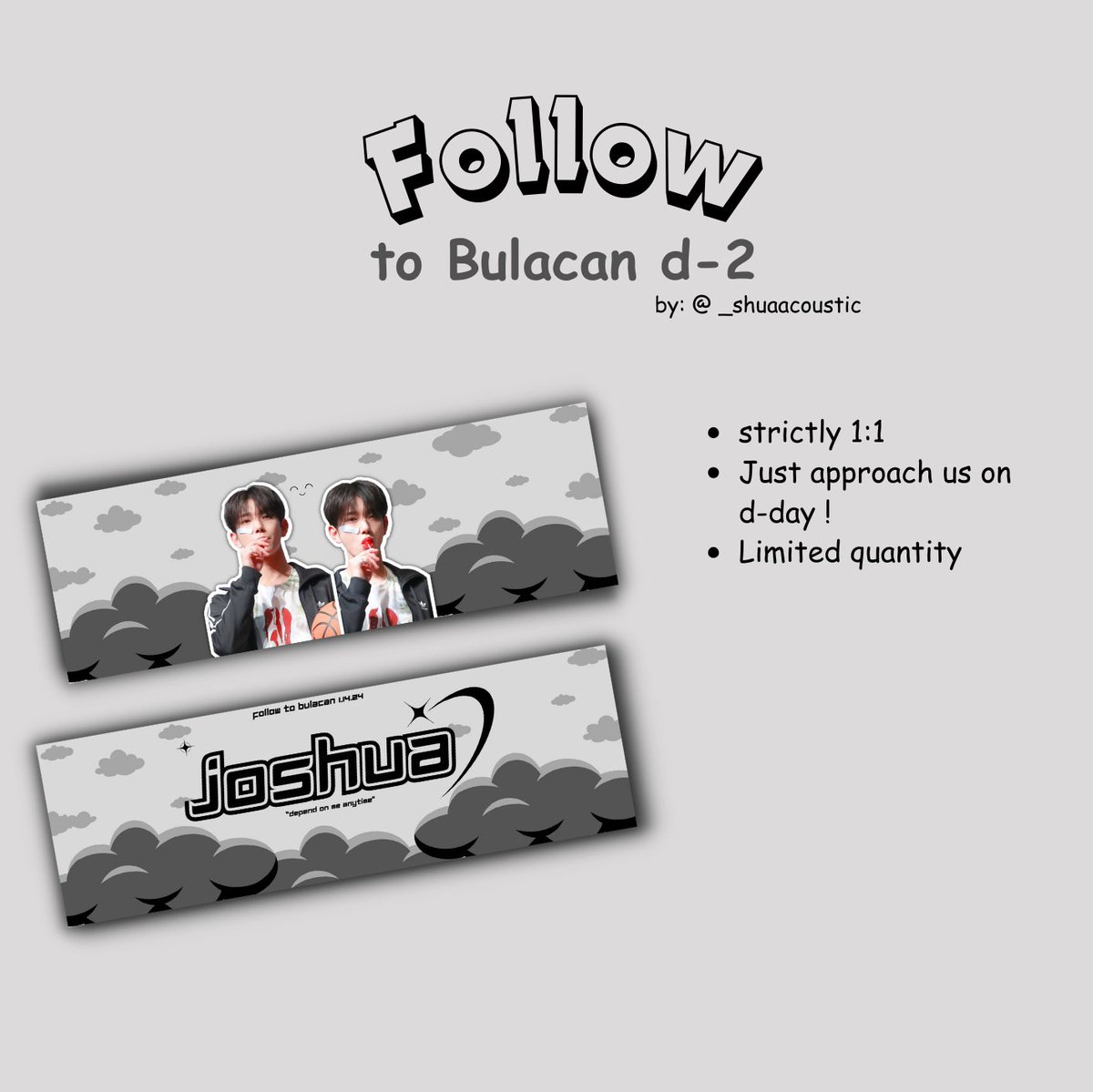 8starlover's tweet photo. FOLLOW TOUR DAY 2 freebies 💎 

💌 rt &amp; like
💌 1:1 ratio ! vv limited quantity
💌 open to all carats &amp; can do trades just dm me or @_shuaacoustic 

#SEVENTEEN #FOLLOWTOURFREEBIES 
#FOLLOW_TO_BULACAN

- seventeen hand banners freebies follow tour bulacan

help rt ! @nnivvce https://t.co/qSIum9Sba0