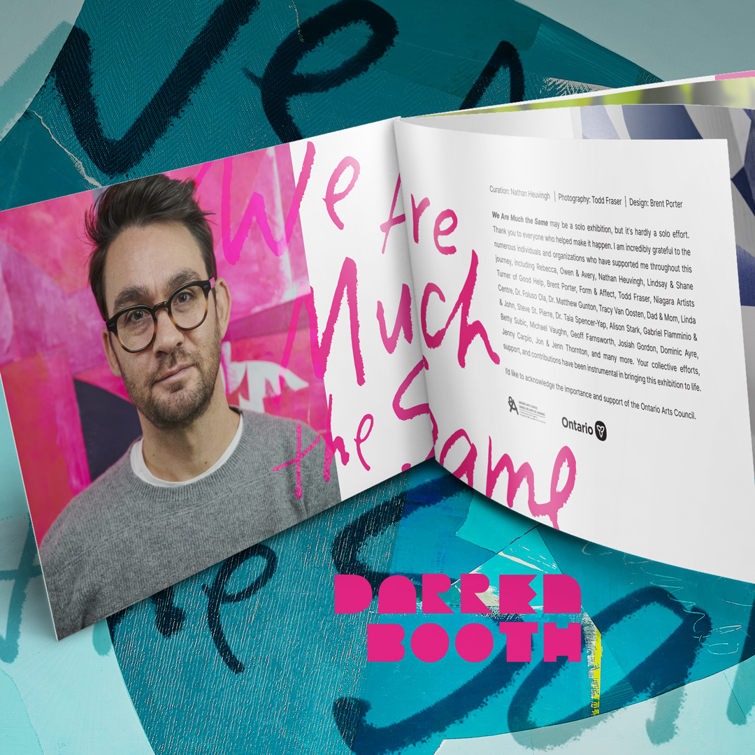 If you're looking for something to do on this beautiful sunny day, head over to @NiagaraArtists and support the opening of my best bud @darbooth solo exhibition aptly titled 'We Are Much The Same' from 2–5pm.