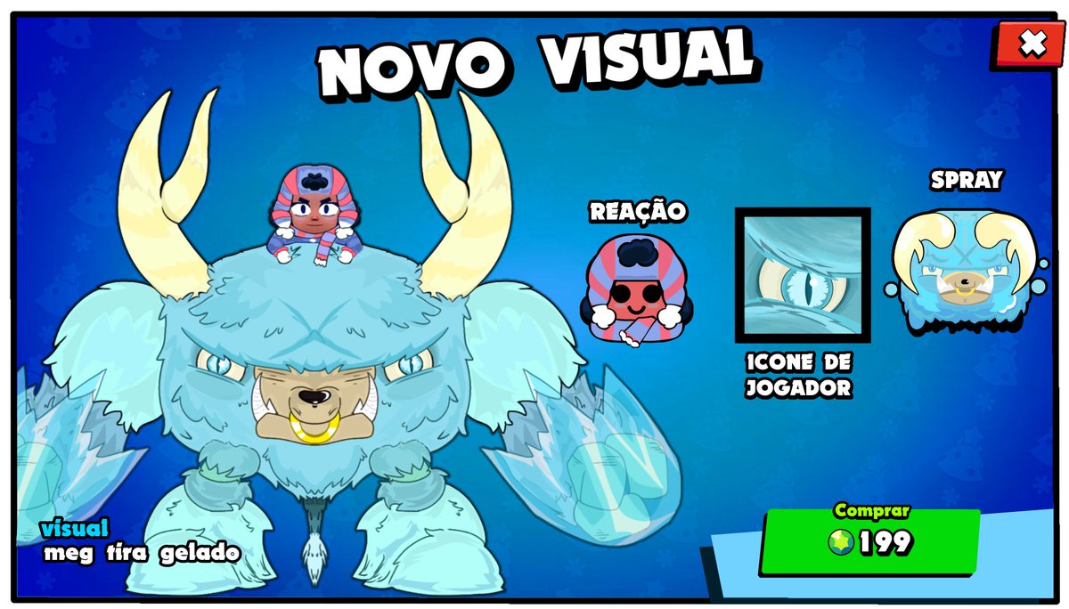 Thiago_Tiso's tweet photo. crianção de pacote de skin da Brawler MEG
MEG Tita gelado 🧊❄️
#BrawlStars 
#brawlstarsfanart 
#BrawlArt 
#brawla https://t.co/Xmv4X3ZSrJ