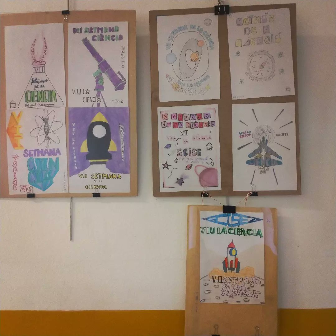 mmart746's tweet photo. El cartell de la #SCiSE23 ja decora les parets del #Copem
Però no és l'única versió que ens havia arribat des de #4tESO #COPEM2324 #ISE2324 #SCISE #SC23CAT https://t.co/qQHm4utk82