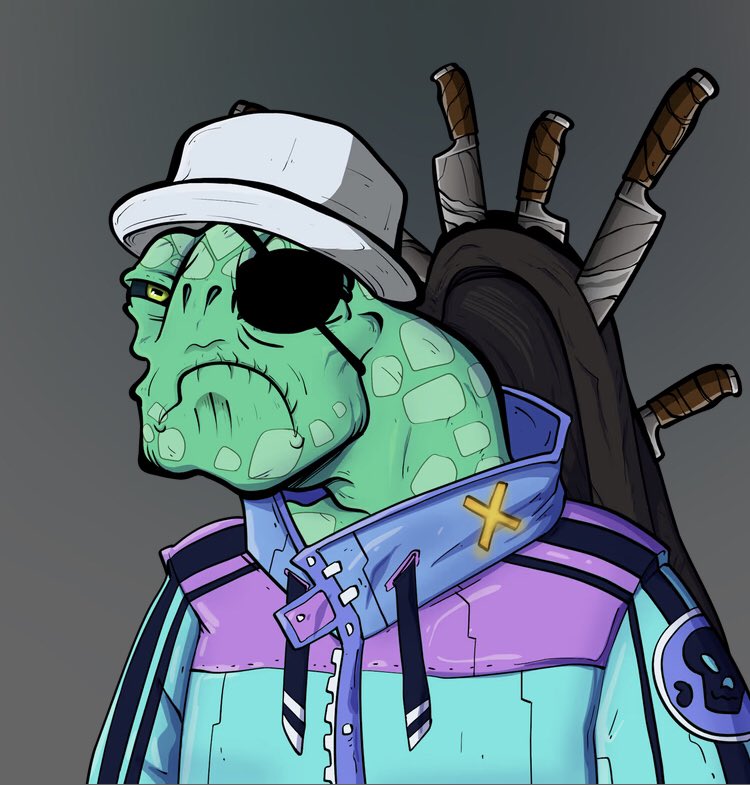 batcowlx's tweet photo. Today's spotlight in the Street Turtle Puddle Club: 💫Elon💫

🎶 Beat-dropping, shell-popping! Meet DJ Snapper, your Turtle of the Day!

🐢 #TurtleOfTheDay #NFT 

#StreetTurtlePuddleClub 

STPC 1255 https://t.co/XUZrcd1ymK