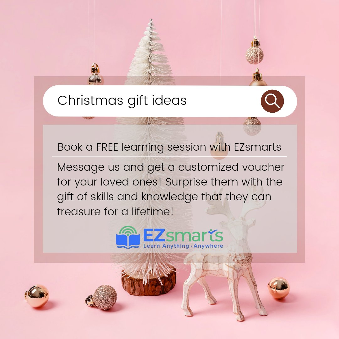EzSmarts's tweet photo. Looking for a gift for your kids this coming christmas?
 
We are giving FREE learning sessions with customized vouchers for your kids! Message us and present this post for more information!

HURRY! 🤗🤗🤗 https://t.co/odcFXgy5in