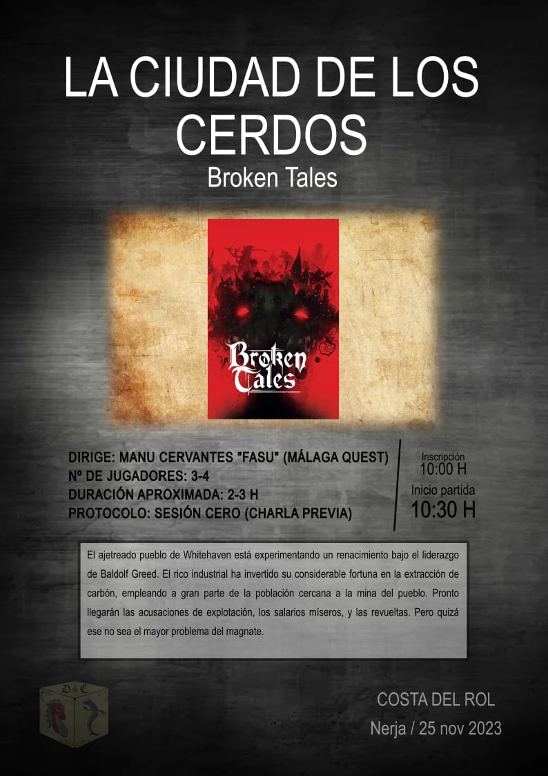 ¿Queréis saber qué más partidas podréis jugar en las COSTA DEL ROL? Aquí van dos nuevas partidas. 
.
.
.
.
.
#costadelrol #costadelrol2023 #dragonesychanquetes #nerjarol #nerjajuega #AJugar #nerja #Axarquia