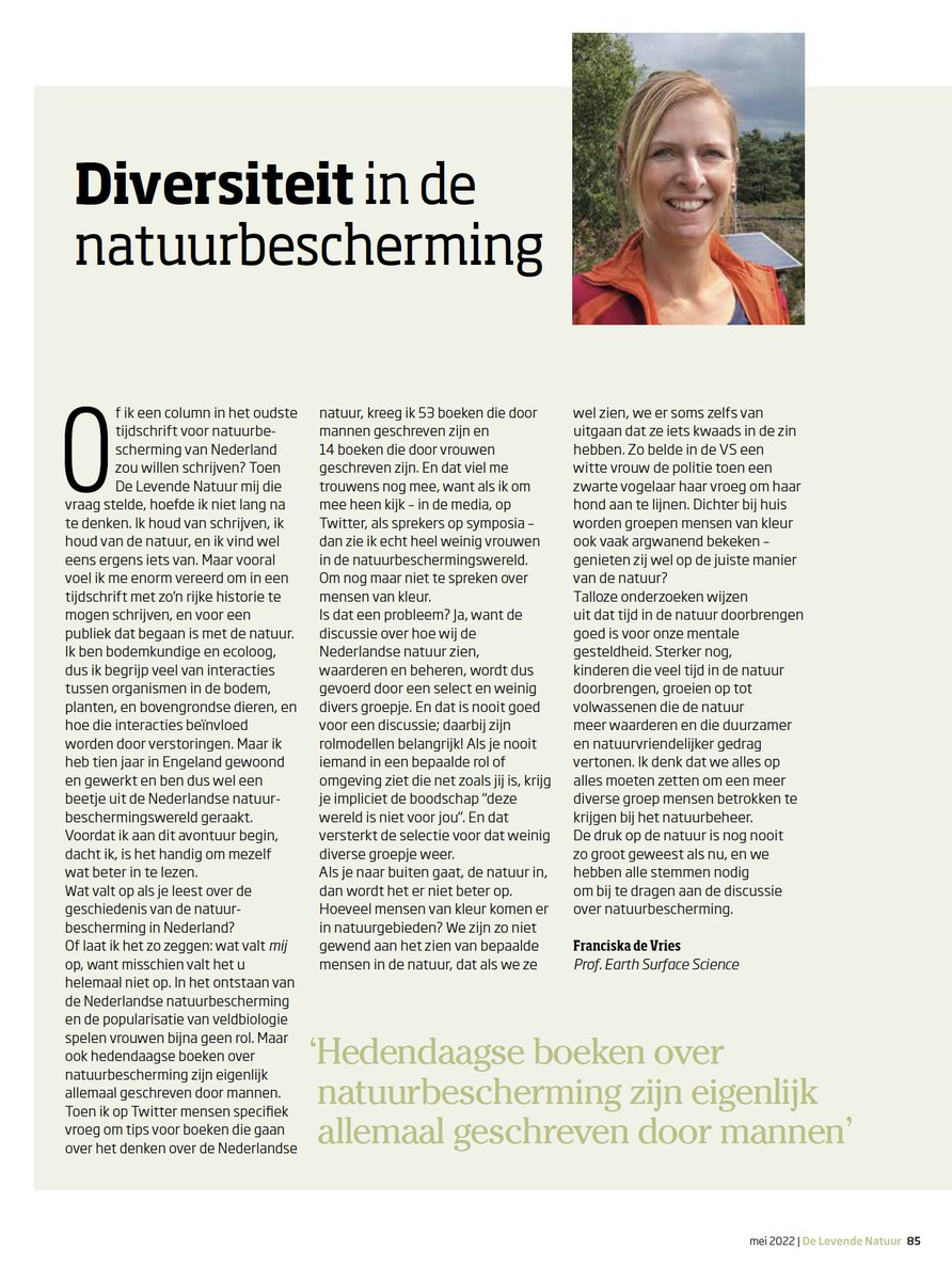 <a href="/PatrickAJansen/">Patrick Jansen 🐾</a> <a href="/heimans_thijsse/">Heimans & Thijsse St</a> Het doet er toe. Ik snap dat je je publiek lastig kunt kiezen (hoewel je dat danig beperkt als je je symposium op een zaterdag plant), maar je kunt echt wel wat moeite doen om een diverse groep sprekers neer te zetten.