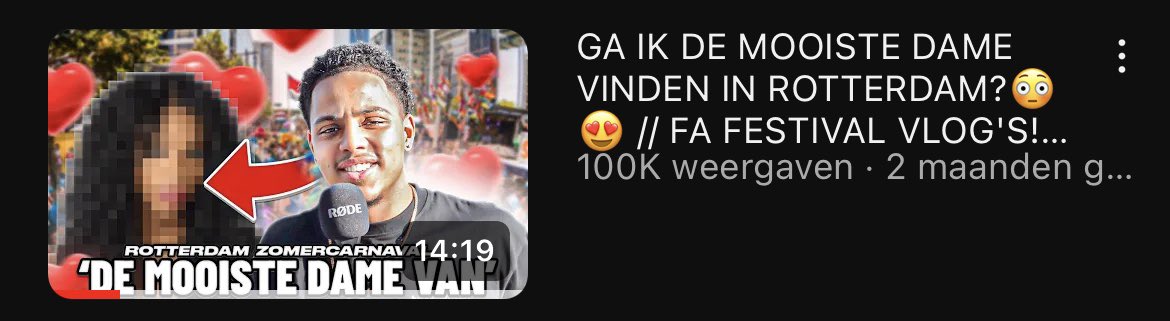 Ik ben trots hierop ngl