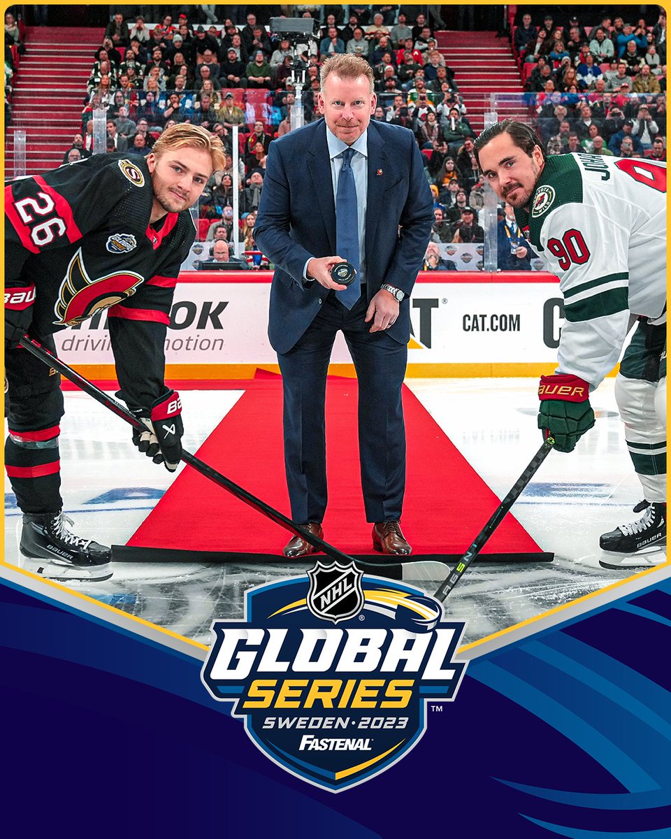Daniel Alfredsson pulling double duty today, dropping the ceremonial puck before hopping back behind the @Senators’ bench for their last game during the 2023 NHL Global Series – Sweden presented by Fastenal. Catch the game on @NHLNetwork. #NHLStats: media.nhl.com/public/live-up…