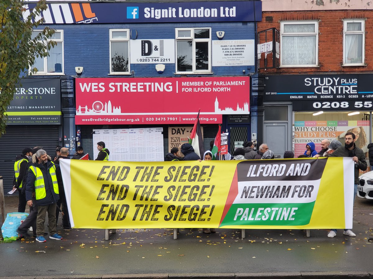faeselsaeed's tweet photo. There and back again at the @wesstreeting protest at #Ilford north. Inaction is complicity wes. https://t.co/sbsmp17MS9