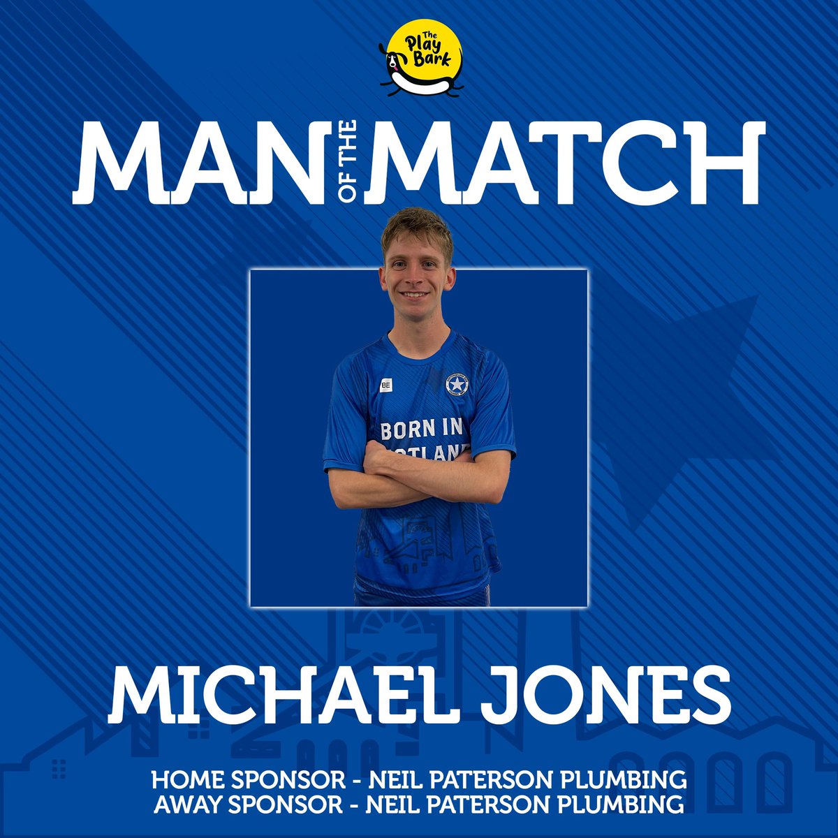 2 goals and winning a penalty makes todays Play Bark Man of the Match our number 22 Mikey Jones 👏🏼