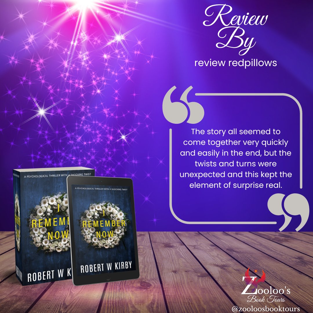 Today on the #booktour for #IRememberNow we saw a post by <a href="/redpillows91/">Namrata Ganti ~ redpillows book blog</a>

See a snippet below and you can read the full review here ➡ tinyurl.com/mv9s6xb

#RobertKirby <a href="/inkubatorbooks/">inkubatorbooks</a> 
#ZooloosBookTours
