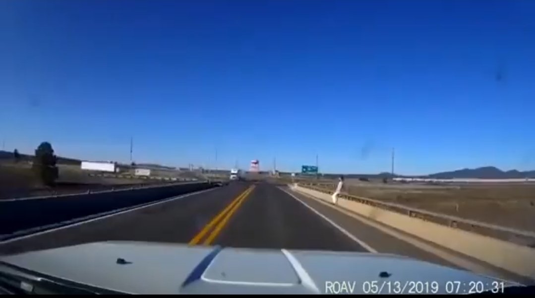 Azelements1's tweet image. #kappy conveniently spotted on dash cam moments before his death. Does this look fake to you? It does to me...