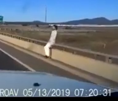 Azelements1's tweet image. #kappy conveniently spotted on dash cam moments before his death. Does this look fake to you? It does to me...