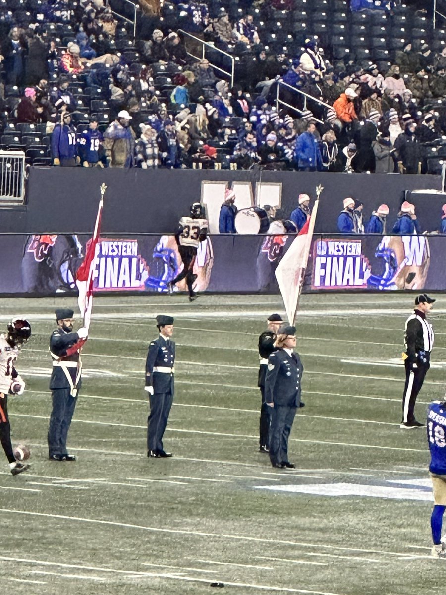 Had the privilege and honour to serve as a flag bearer at the Winnipeg Blue-bombers game on Nov 11 as part of  Canadian Forces appreciation.  
#LestWeForget #CanadaRemembers #WeWillRememberThem #CFL #CanadianArmy #RoyalCanadianAirForce