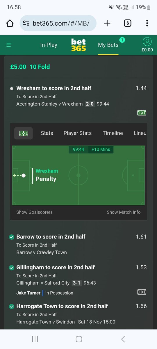 Danjacklufc's tweet photo. @VancityReynolds right this wrong for us bloody 100th minute missed penalty screwing 10 fold acca https://t.co/XYCmzQi52I