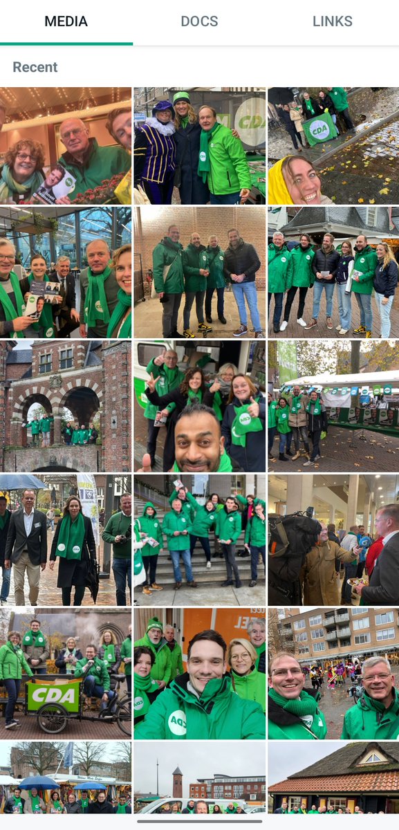 Ik word overladen met foto's in de CDA-groepsapps van afdelingen en kandidaten die campagne voeren. Het enthousiasme is helemaal terug in de partij!

Blij met al die afdelingen die zoveel werk verzetten. En wat een lof voor het uithoudingsvermogen van al onze top kandidaten!💪💚