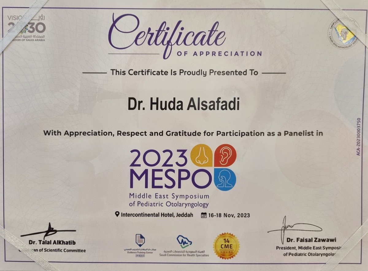 huda_alsafadi1's tweet photo. It was a great pleasure to join #MESPO2023 and participate in 2 panel discussions with excellent experts. 
Thank you Dr. Faisal @FaisalZawawi 
for this wonderful opportunity. 
Well organized event! @EventTroop https://t.co/YrmXs1XQky