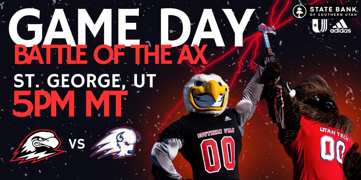 SUUFB_'s tweet photo. Last GAMEDAY! Let’s find out who the ax really belongs to.
#FocusFightFinish ⚡️ #TBirdNation ⚡️ #RaiseTheHammer
📺: ESPN+
🖥️: https://t.co/JKNFMAYsDf
📻: https://t.co/2WjnILm4n3
📊: https://t.co/HHc6n5RYtF
📰: https://t.co/oTO4vfLEmM https://t.co/r2d1qyvObm