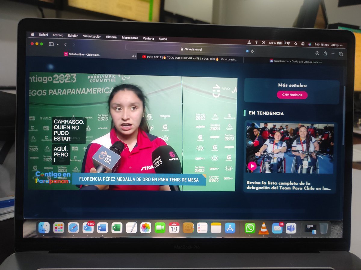 Gracias <a href="/chilevision/">Chilevisión</a> por transmitir los para panamericanos con la misma intensidad que los panamericanos 👏👏👏👏