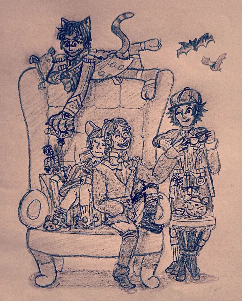 SillySulkySeli's tweet photo. Tea Party in Wonderland

#IdentityVfanart #NaibSubedar #KurtFrank #TracyReznik #MikeMorton #NortonCampbell Margie bat as Cheeky Devil reference https://t.co/rPYdqtCMjg