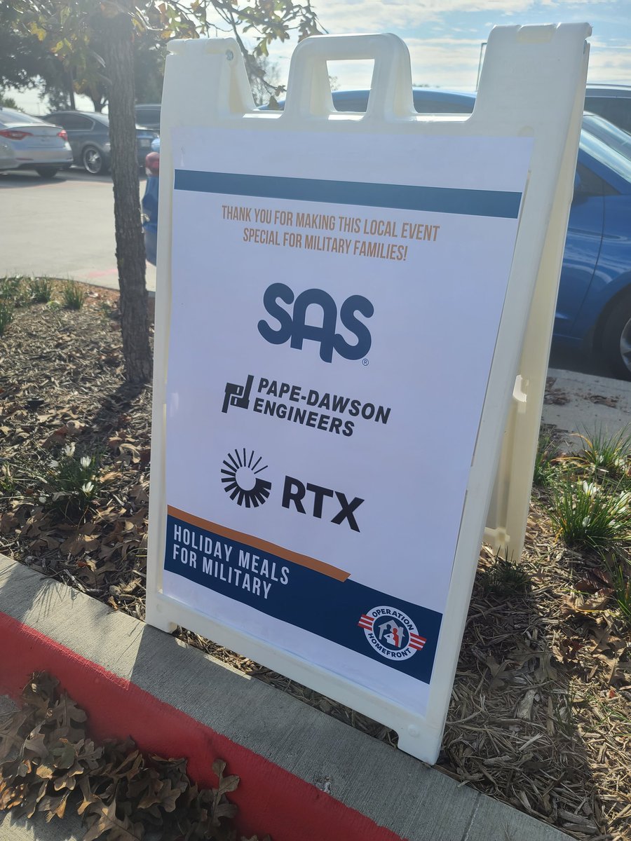 Thank you <a href="/RTX_News/">RTX</a> for your support of the <a href="/Op_Homefront/">Operation Homefront</a> Holiday Meals for Military Families today in Grand Prairie. The 150 breakfast kits you assembled along with the family board games have been  HIT! #teamwork #militaryfamilies