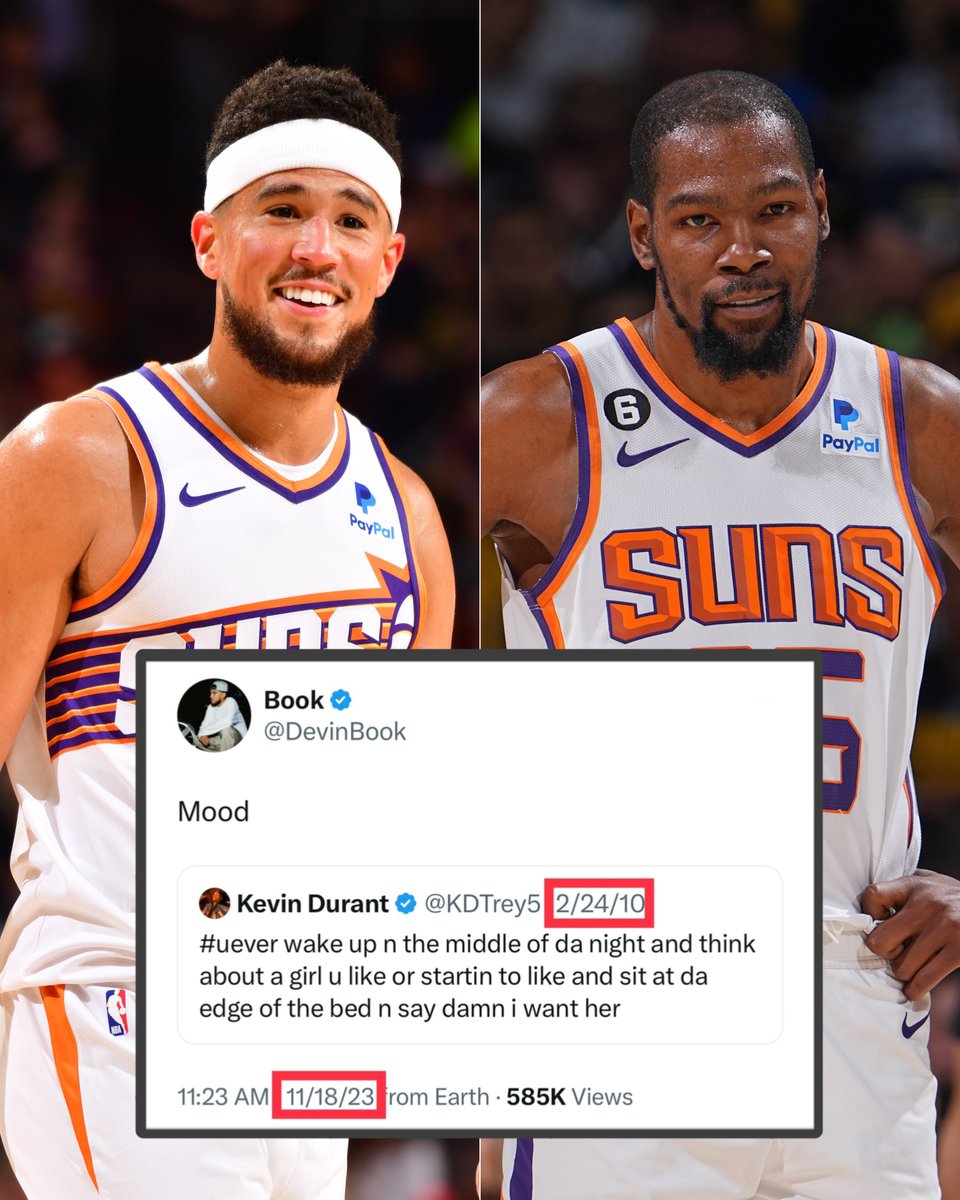 BleacherReport's tweet photo. DBook bringing back KD's old tweets 🤣 https://t.co/EZYSByGdtg