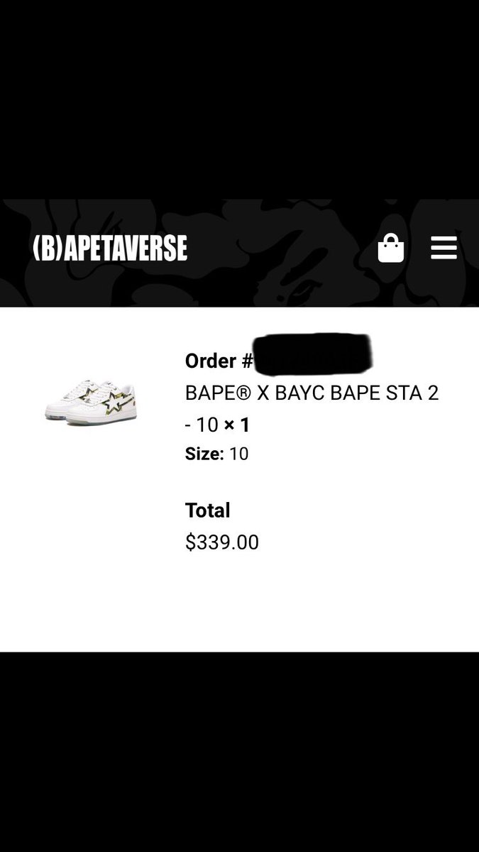 Thank you <a href="/bapetaverse/">(B)APETAVERSE</a> for the smooth procedure for the <a href="/BAPEOFFICIAL/">BAPE.COM</a> x <a href="/BoredApeYC/">Bored Ape Yacht Club 🍌</a> drop! 🔥
Finally some real utility!