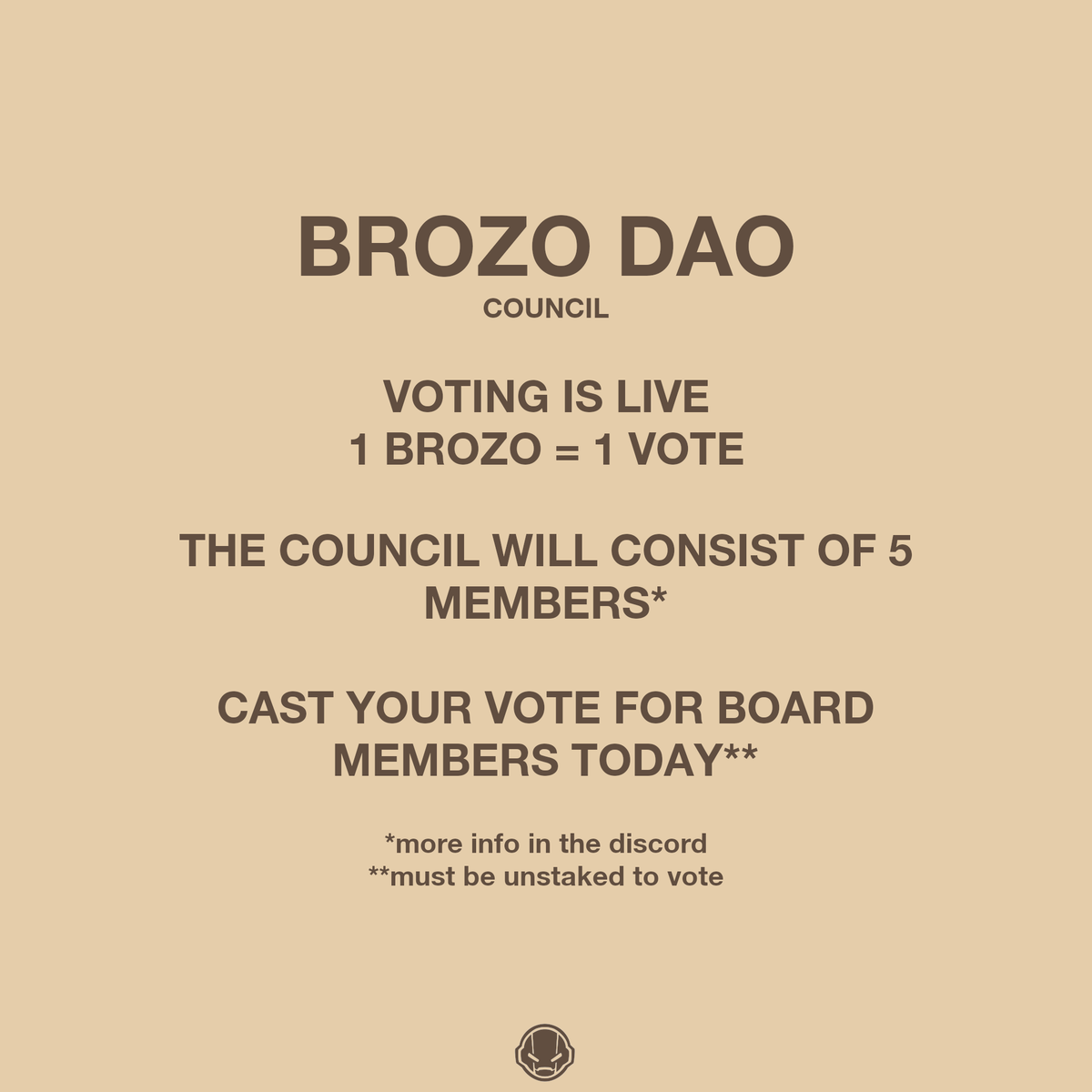 BrozoNFT's tweet photo. (1/2) Voting is live for Brozo DAO council board members

The council will consist of 5 members and will be reviewed through vote every 4 months

Your Brozos must be unstaked in order to vote 

Voting will last for 5 days https://t.co/57FfS5ckEC