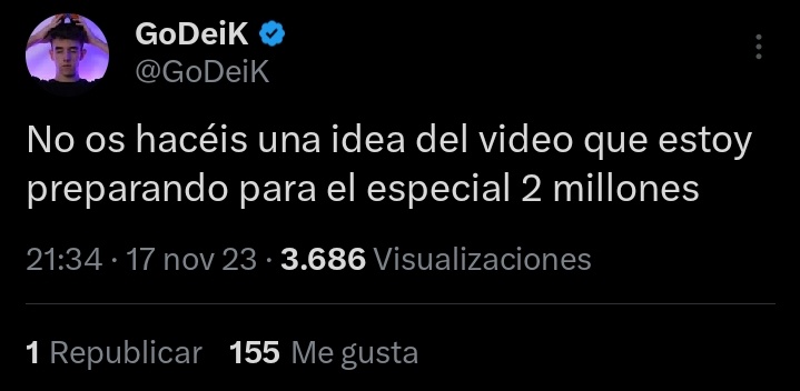 Noticias_Oliver's tweet photo. Esperar un momento, he oído que en el Time to Explain habrá un desafío próximamente para otro creador.

Y si... ¿@GoDeiK tendrá un desafío?
Lo dudo mucho pero, ¿quién sabe? 🤔

#BrawlStars #Godeik https://t.co/Qia0xwIajK