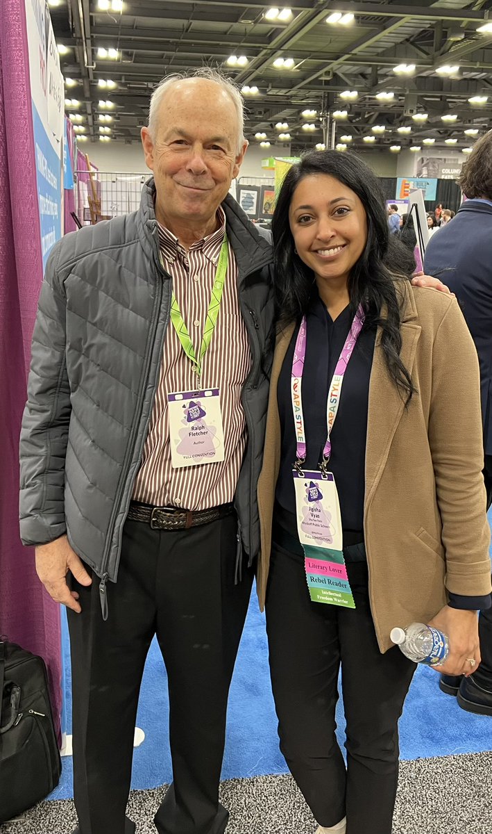 With the incredible @WriterRalph17! A fantastic human, educator, and nature photographer! Looking forward to connecting again soon! #ncte23