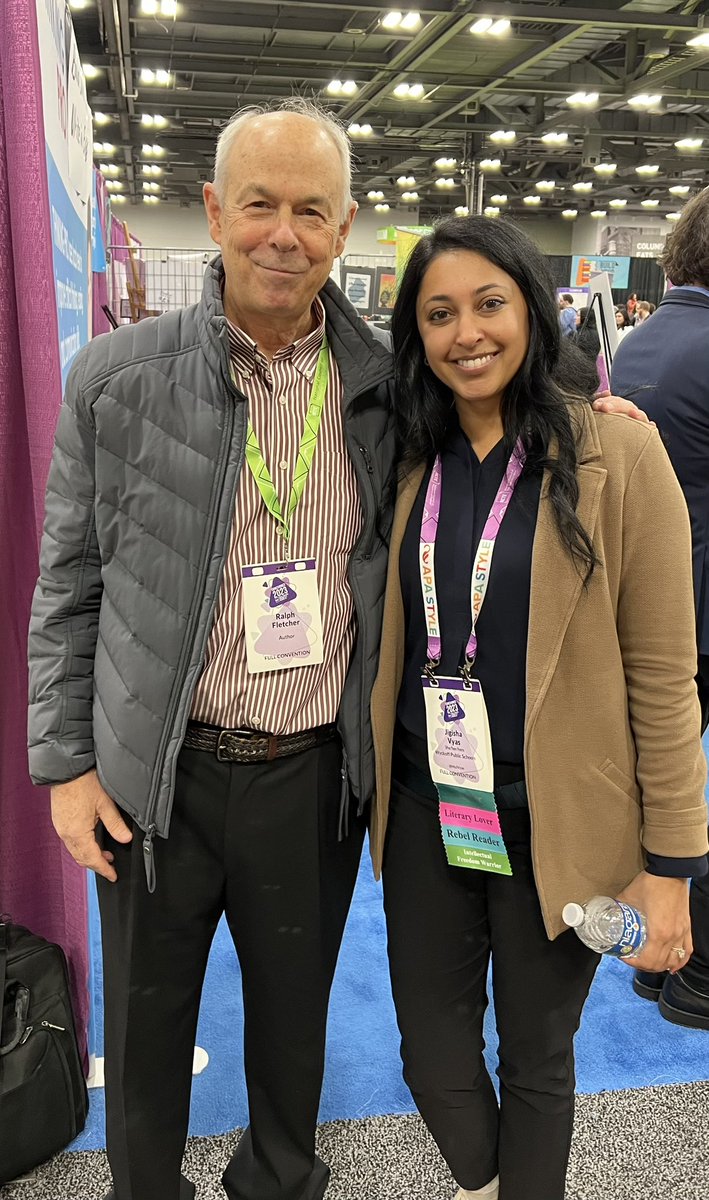 Jigisha Vyas (@msjvyas) on Twitter photo With the incredible <a href="/WriterRalph17/">Ralph Fletcher</a>! A fantastic human, educator, and nature photographer! Looking forward to connecting again soon! #ncte23 With the incredible <a href="/WriterRalph17/">Ralph Fletcher</a>! A fantastic human, educator, and nature photographer! Looking forward to connecting again soon! #ncte23